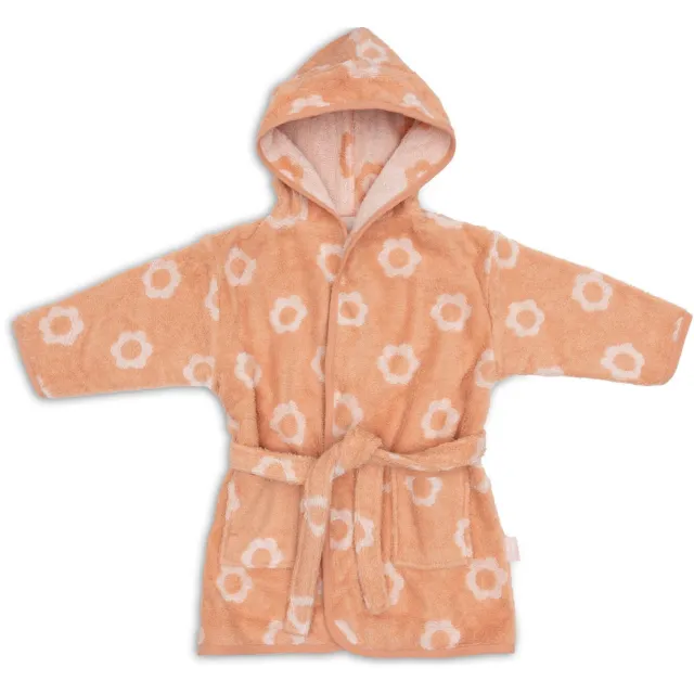 Jollein kinderbadjas met print - roze