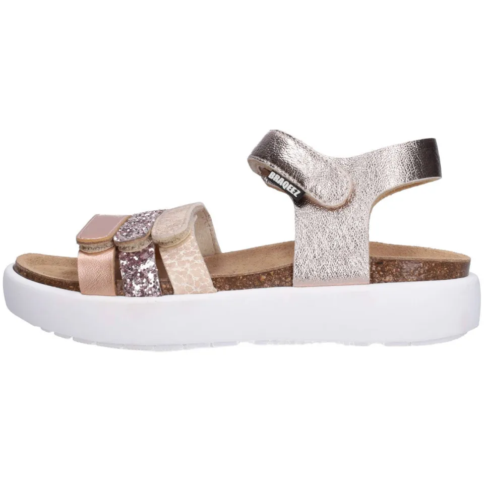 Braqeez sandalen champagne/roze, foto 5