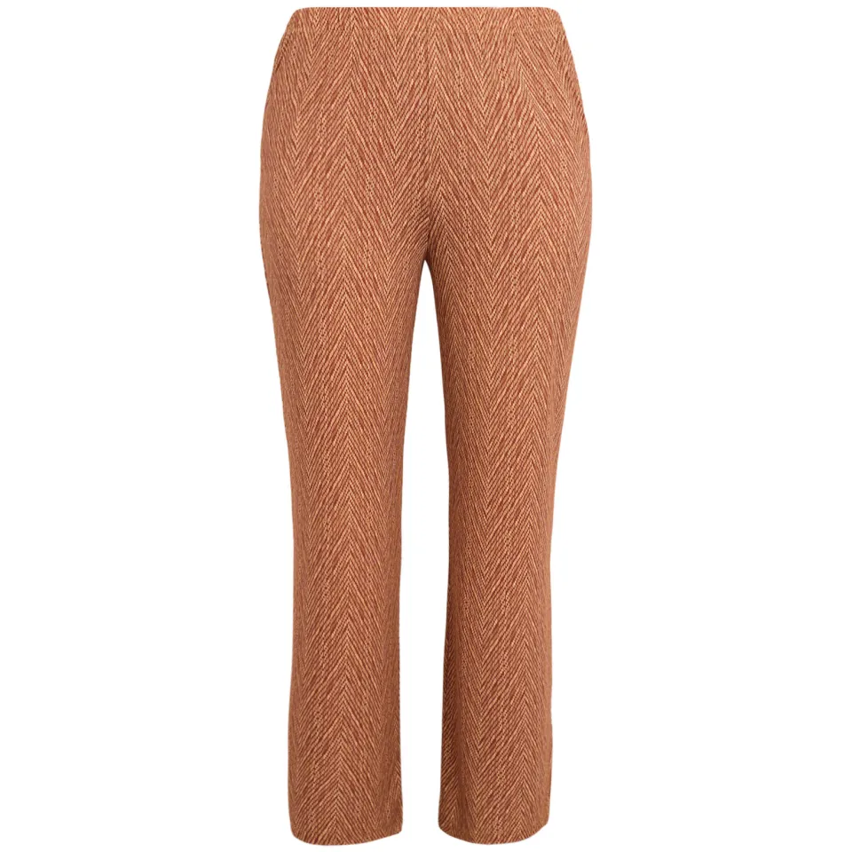 Yoek Fishbone pantalon bruin, foto 2