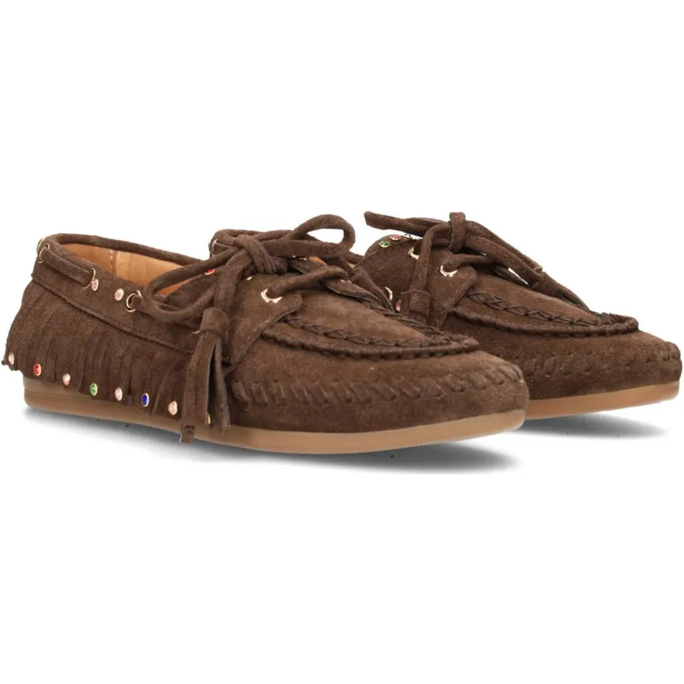 Haboob suède mocassins bruin