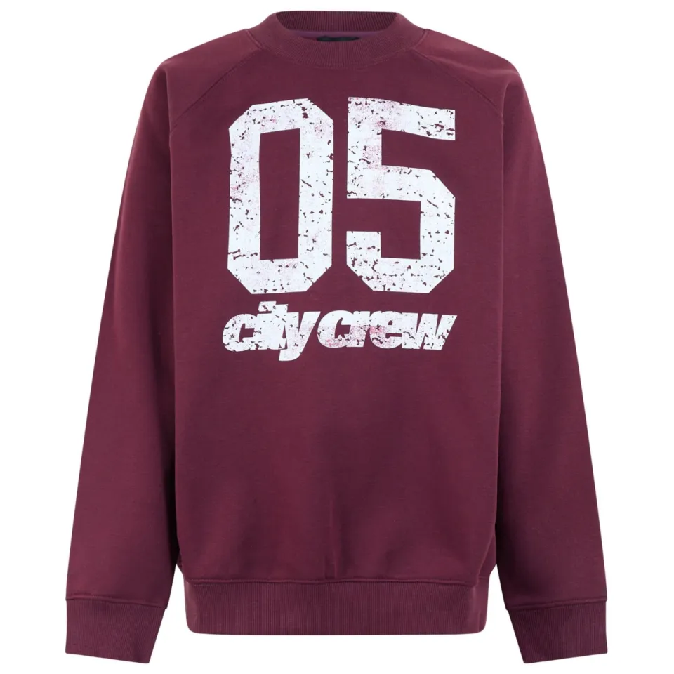 Shoeby sweater met print - donkerrood, foto 2