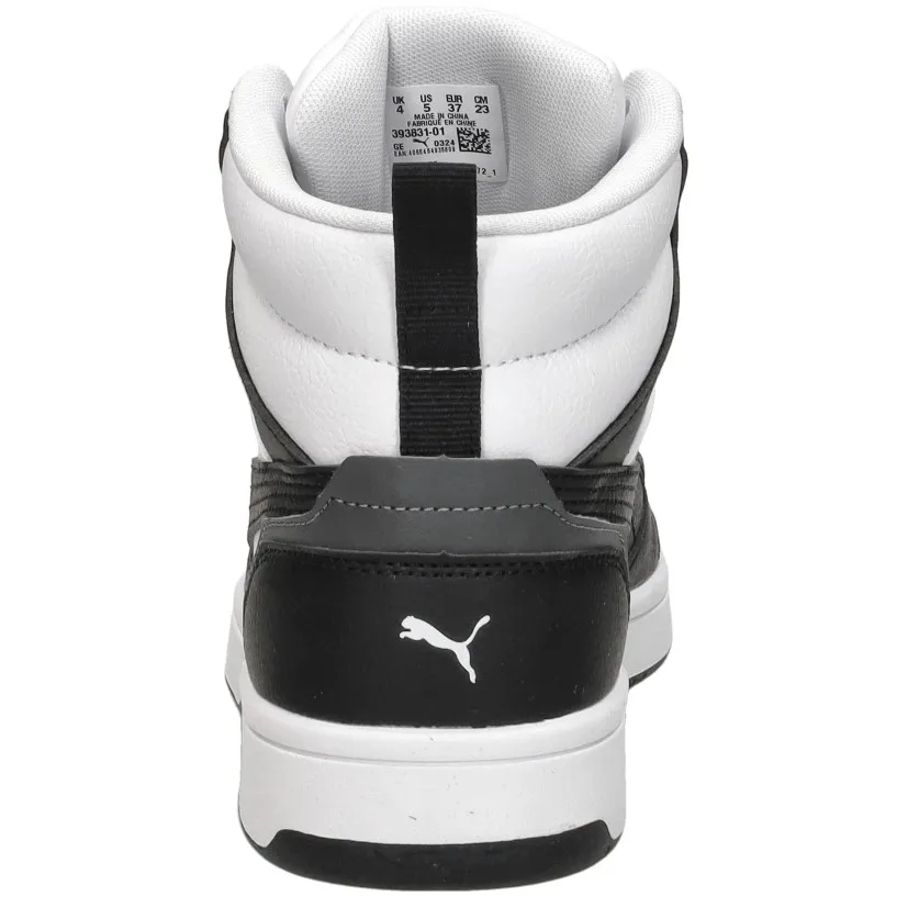 Puma Rebound V6 Mid hoge sneakers zwart en wit, foto 7