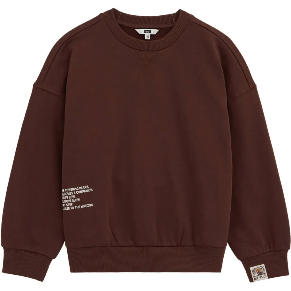 WE Fashion sweater met backprint - bruin, foto 2