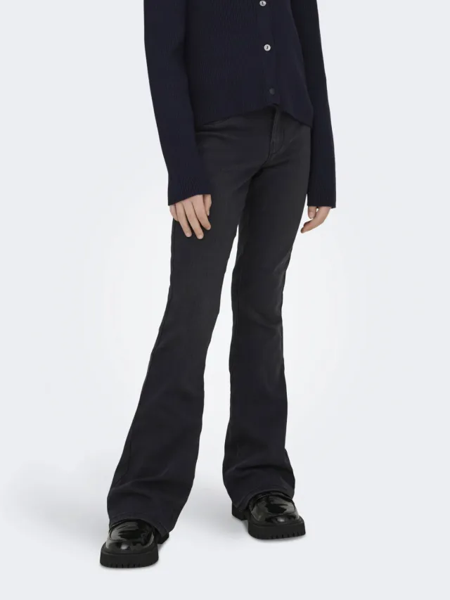 KIDS ONLY GIRL flared jeans black denim