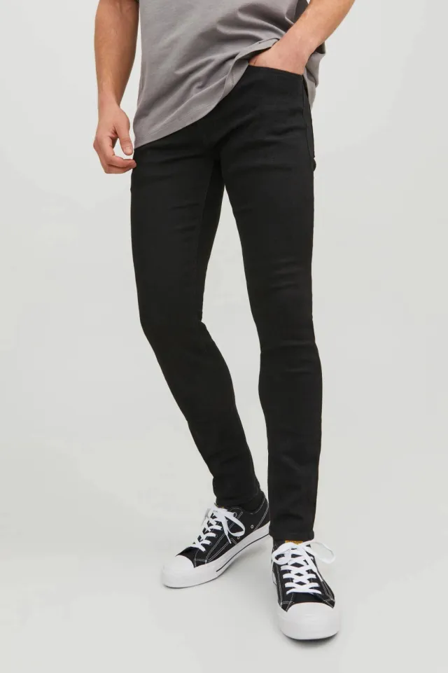 Jack & Jones JEANS INTELLIGENCE skinny jeans JJILIAM mf 773 black Black Denim