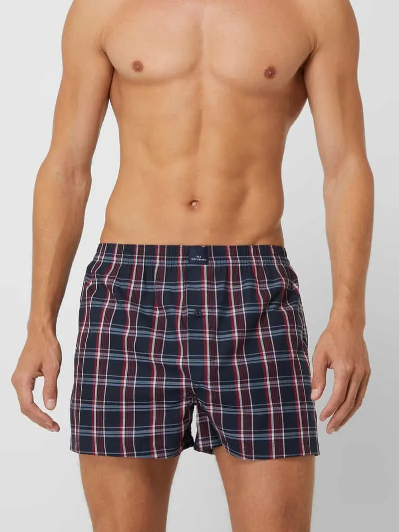 GÖTZBURG 1889 wijde boxershort set van 2 donkerblauw