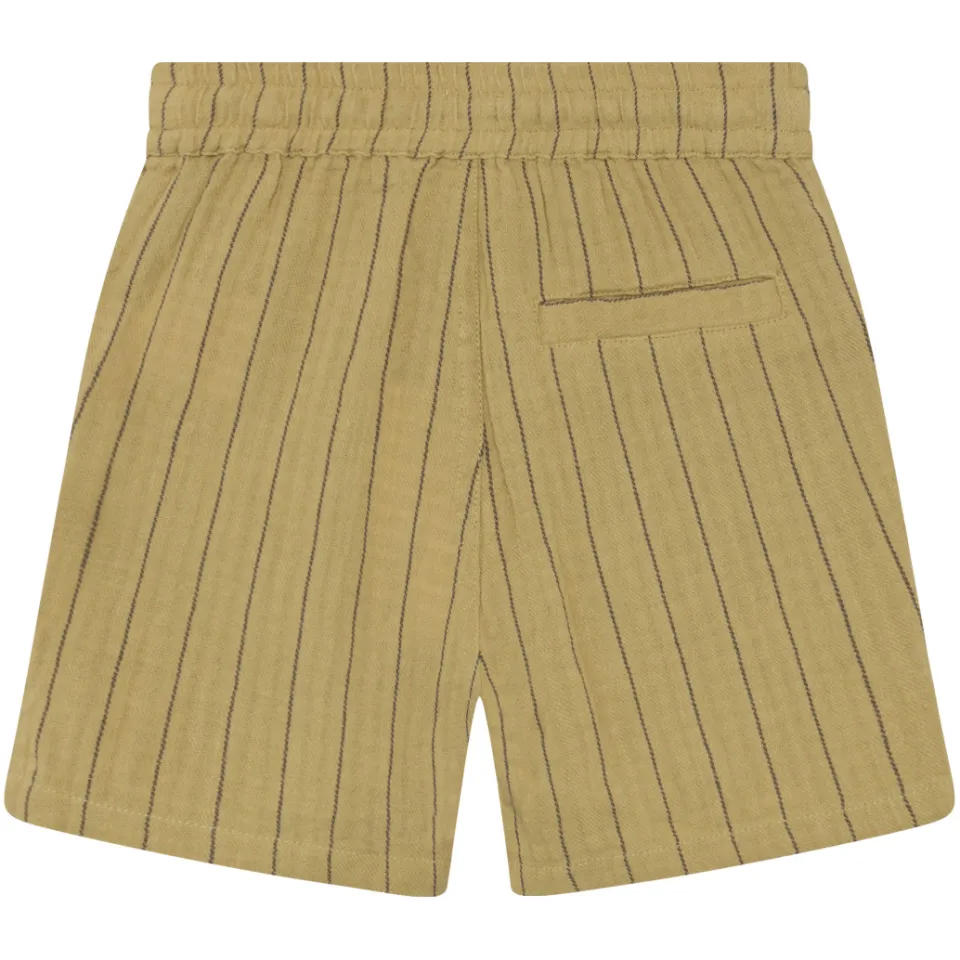 Daily7 gestreepte casual short olijfgroen, foto 4