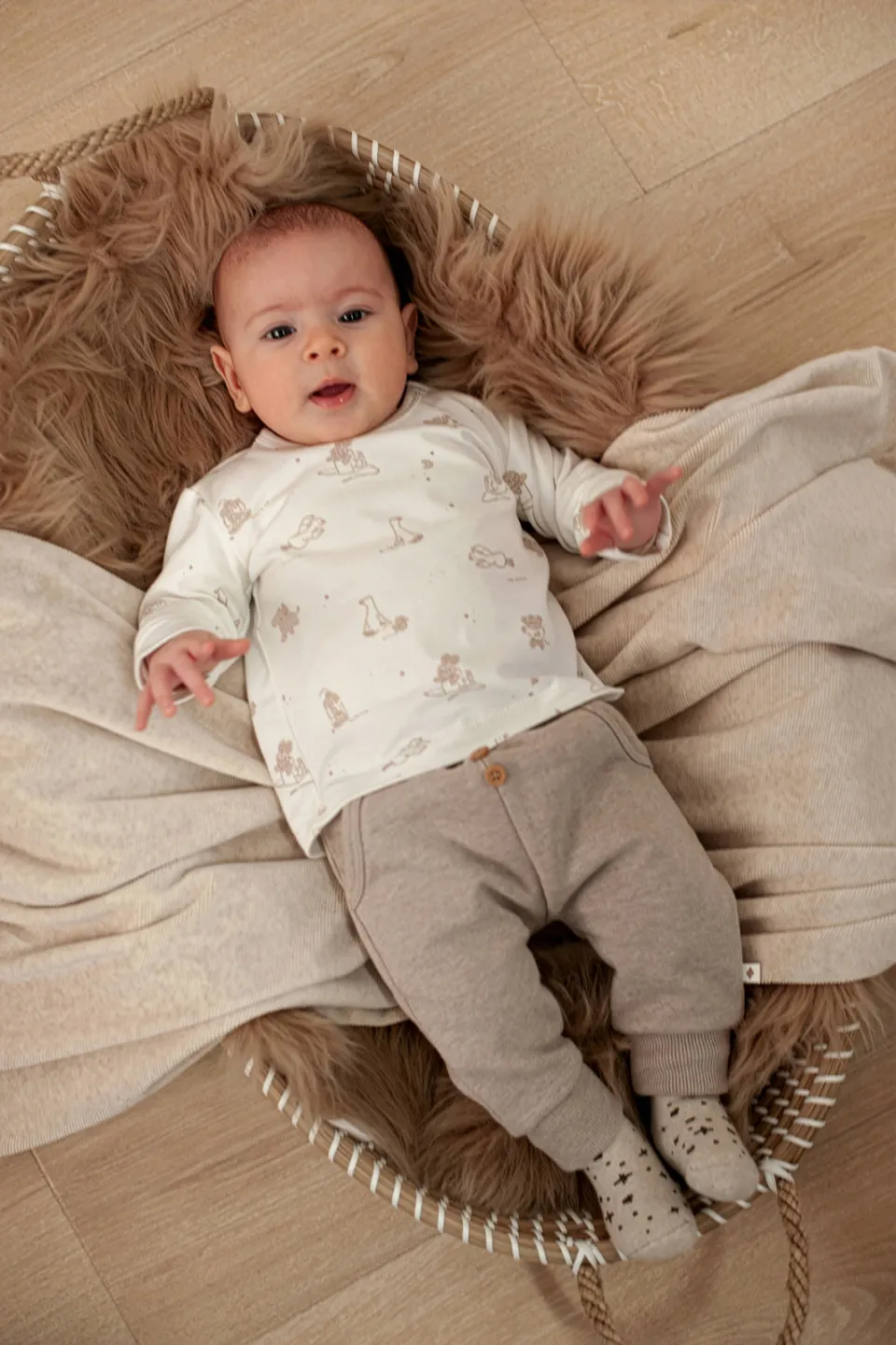 Feetje The Cuddle Company babybroek beige, foto 5