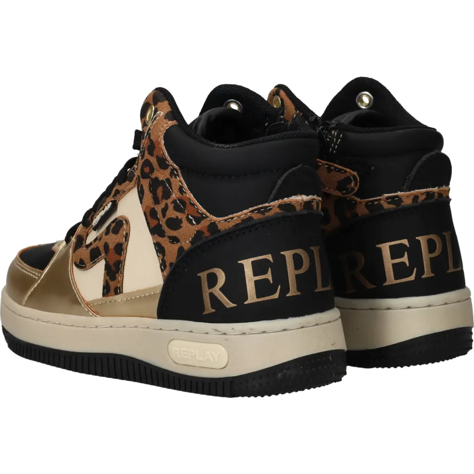 Replay Epic JR 20 hoge sneakers zwart, foto 5