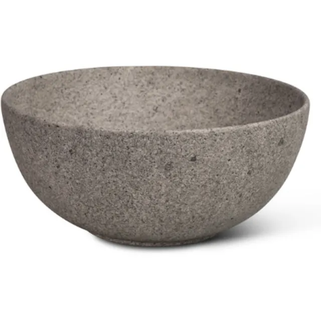 Globo Waskom Globo T-Edge Rond 37x16 cm Zonder Overloop Peperino Grigio Grijs