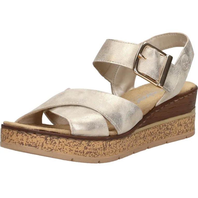 Rieker sandalen goud, foto 3