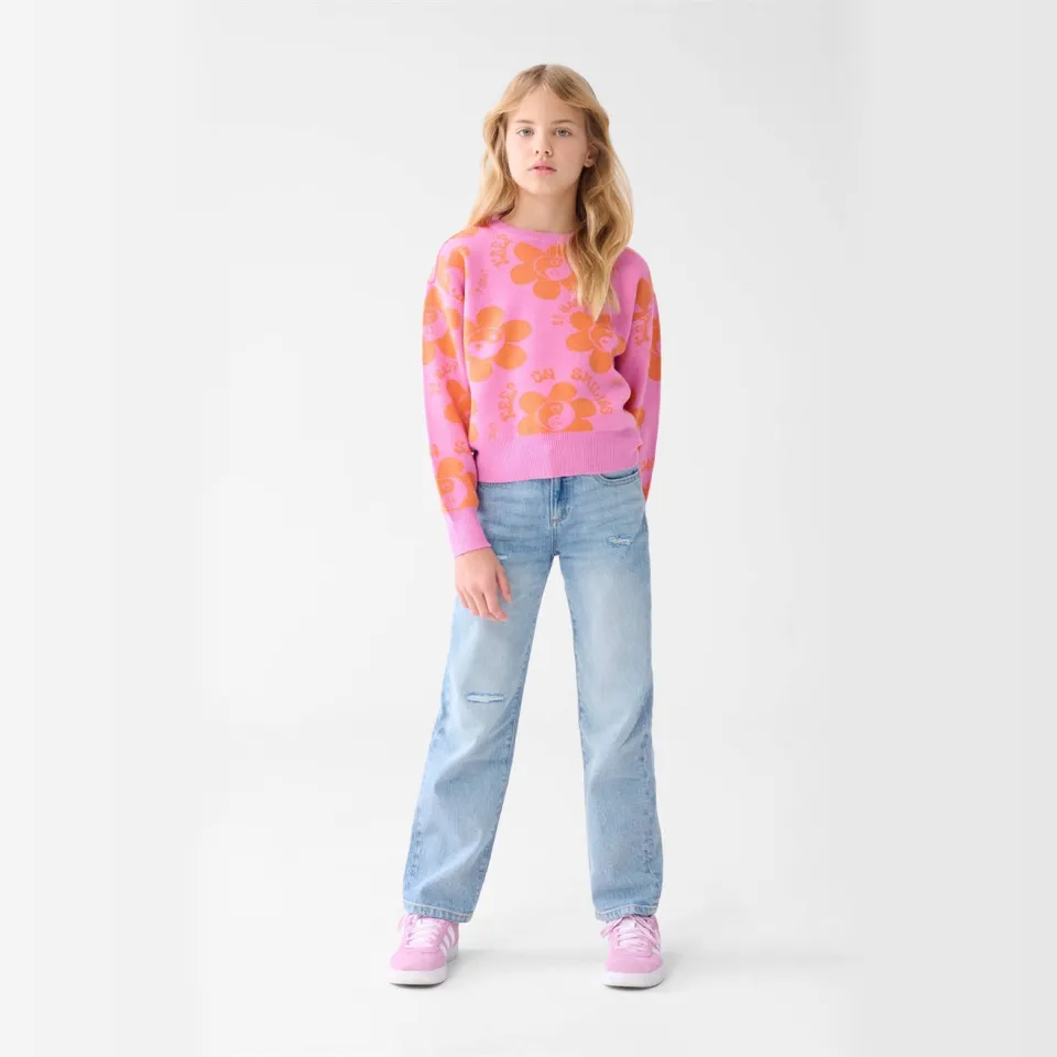 Shoeby straight regular waist regular fit jeans light blue denim Blauw