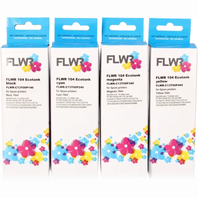 FLWR Epson 104 Multipack zwart en kleur (Huismerk (compatible))