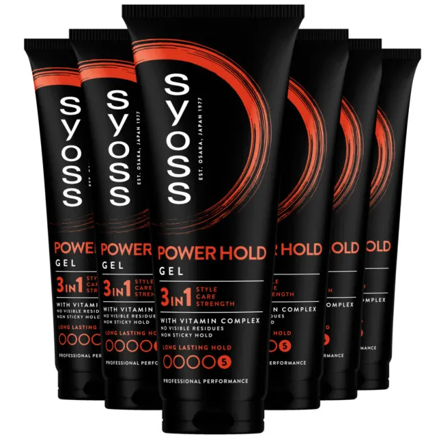 Syoss 6x Syoss Power hold Haargel 250 ml