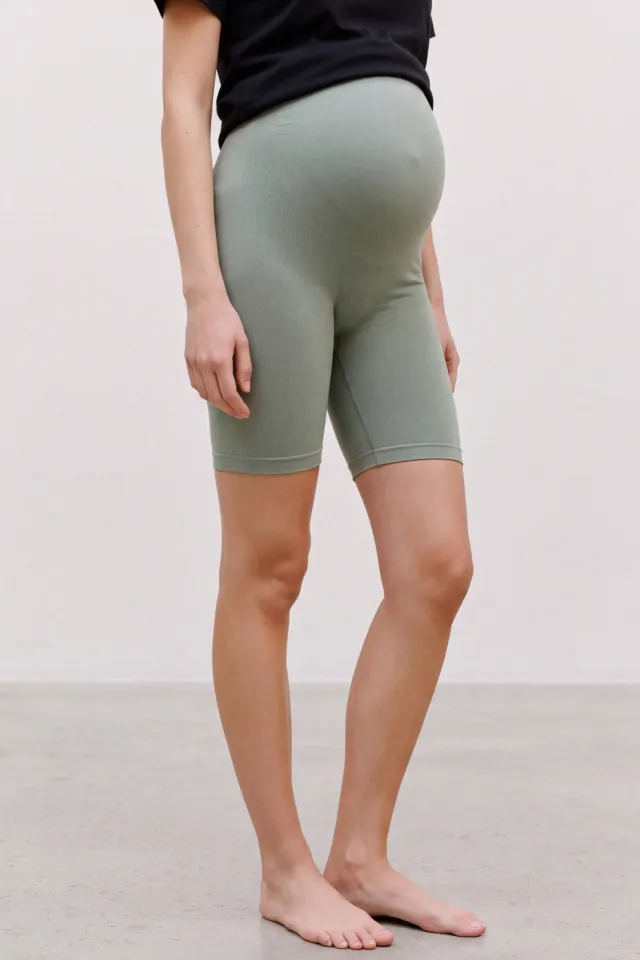 Mamalicious zwangerschaps bikershort groen, foto 4