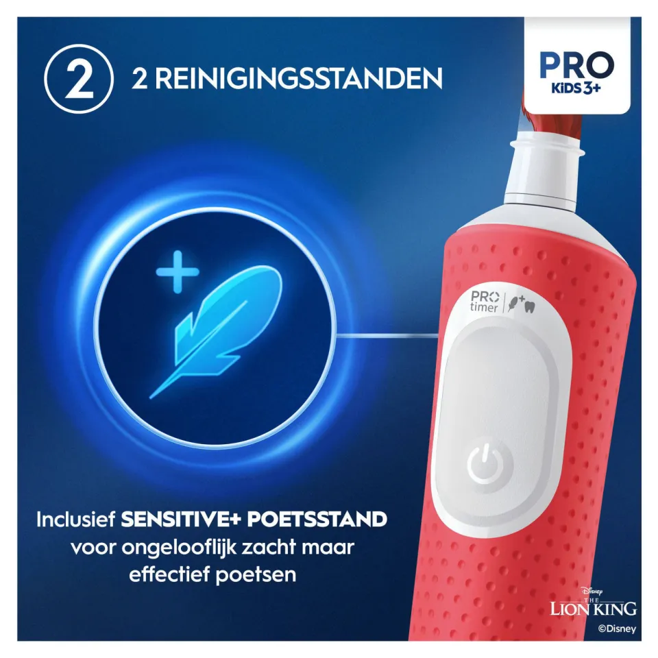 Oral-B Pro Kids The Lion King elektrische tandenborstel + Reisetui, foto 3