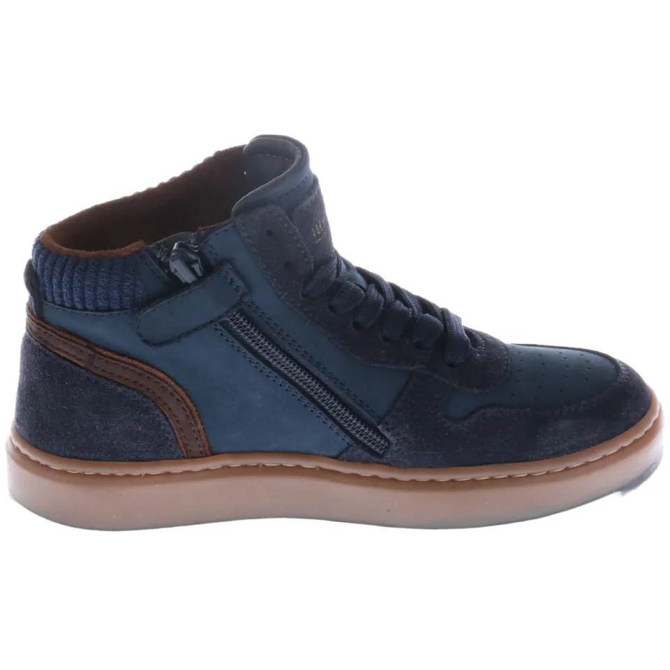 Hip suède sneakers - donkerblauw