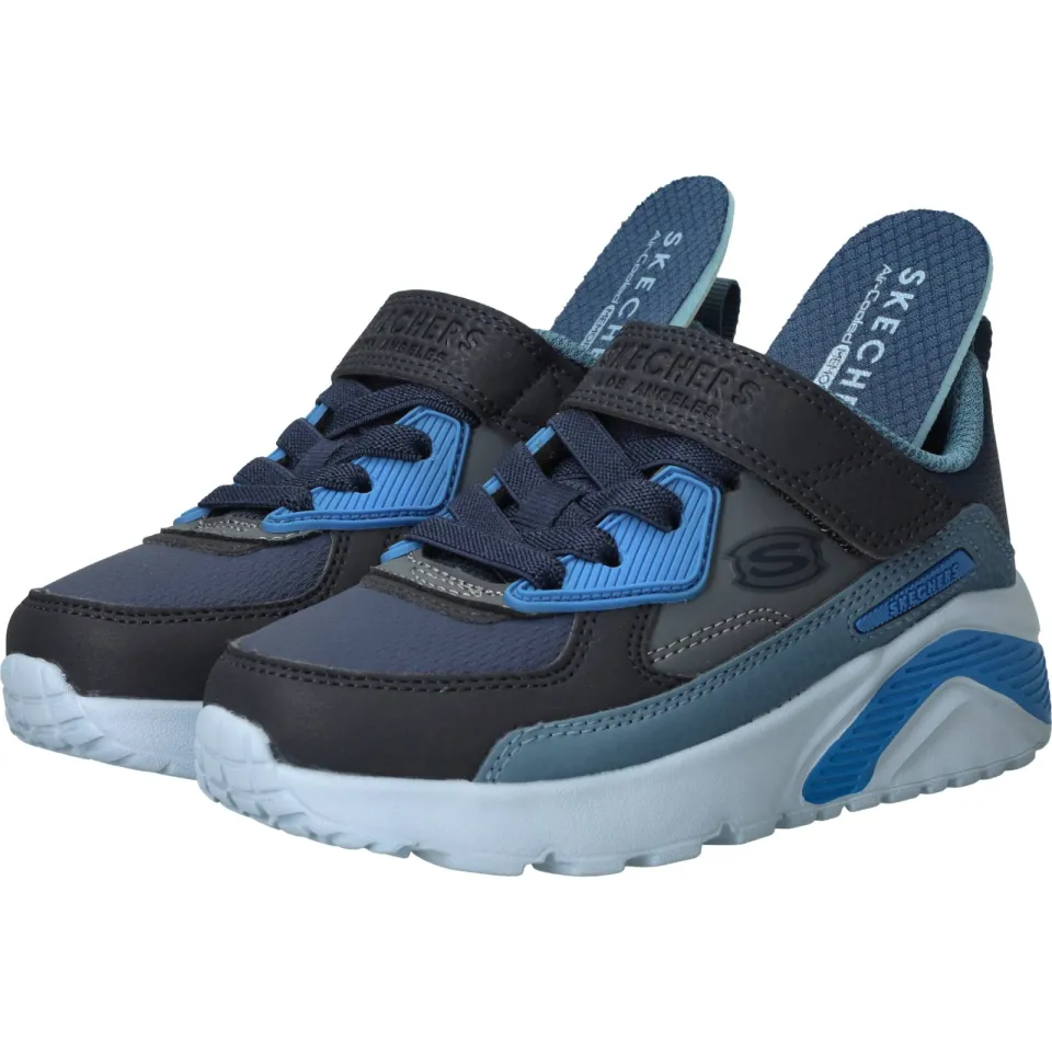 Skechers Uno Lite Revival Edge sneaker blauw, foto 6