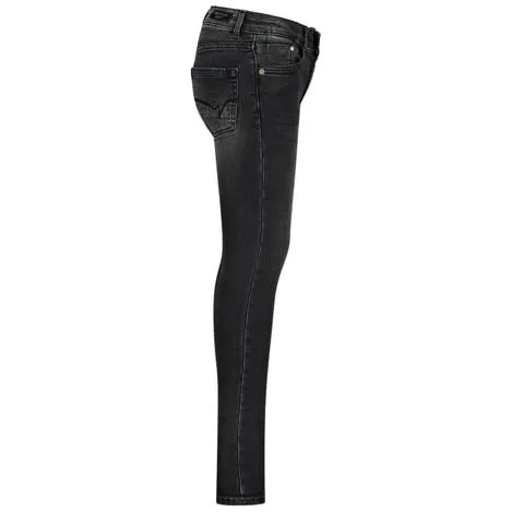 Vingino high waist super skinny jeans Bianca black vintage Zwart Meisjes Stretchdenim, foto 2