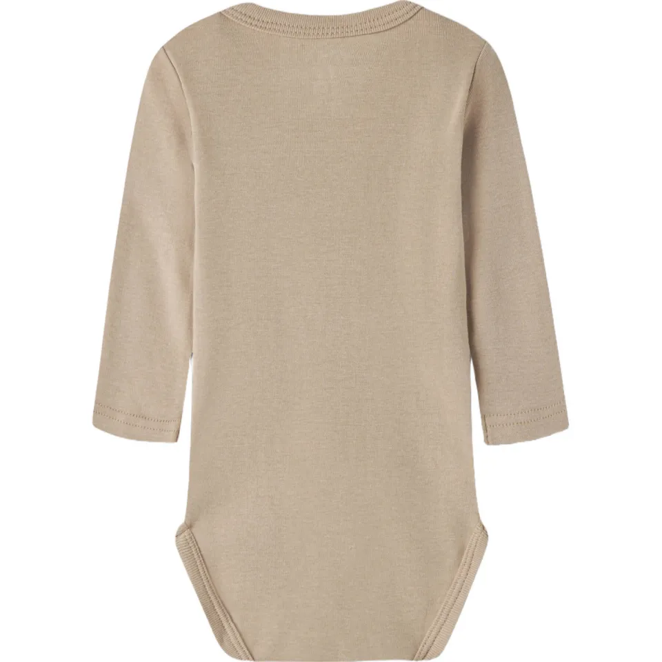 NAME IT BABY gebreide rompers met print (set van 3) zand/bruin/ecru, foto 4
