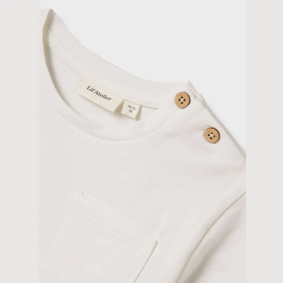 Lil' Atelier Mini T-shirt wit, foto 5