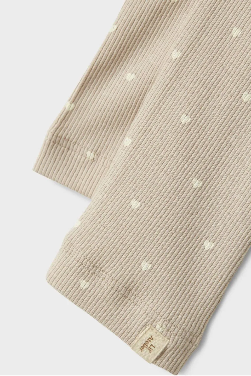 Lil' Atelier Mini slim fit legging zand/wit, foto 5