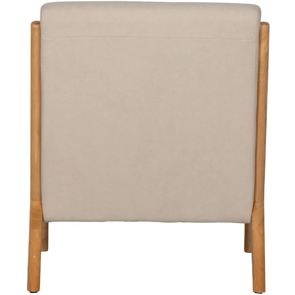 WOOOD Mark Fauteuil - Chenille - Bruin - 75x67x82, foto 2
