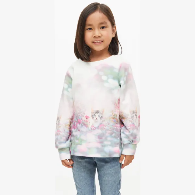 s.Oliver sweater met print - wit