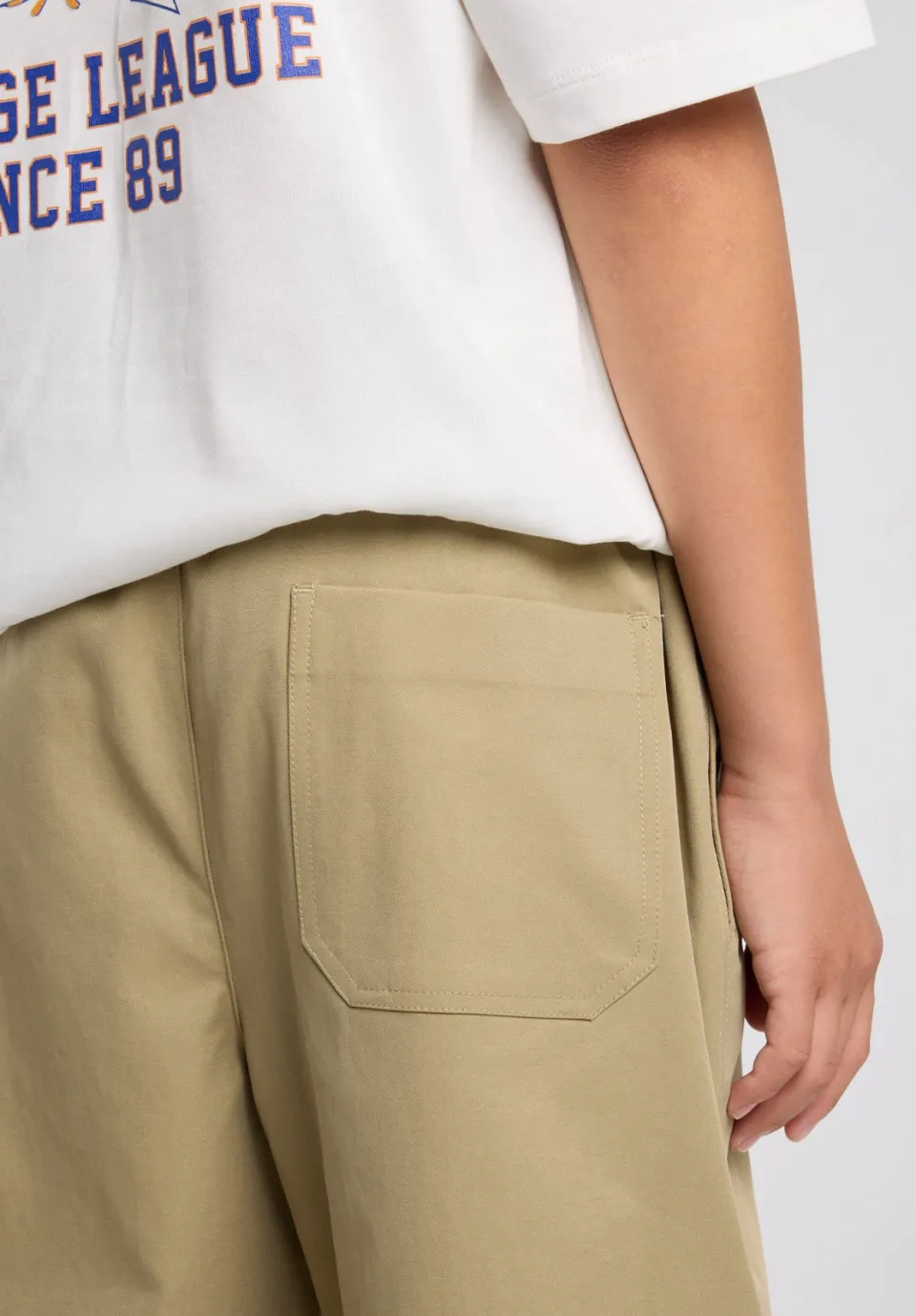 America Today loose fit casual broek zand, foto 6