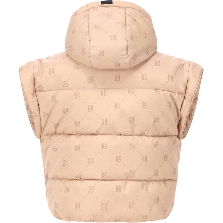 Retour Jeans gewatteerde bodywarmer met print zand, foto 6
