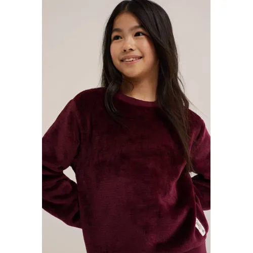 WE Fashion pyjama donkerrood, foto 4