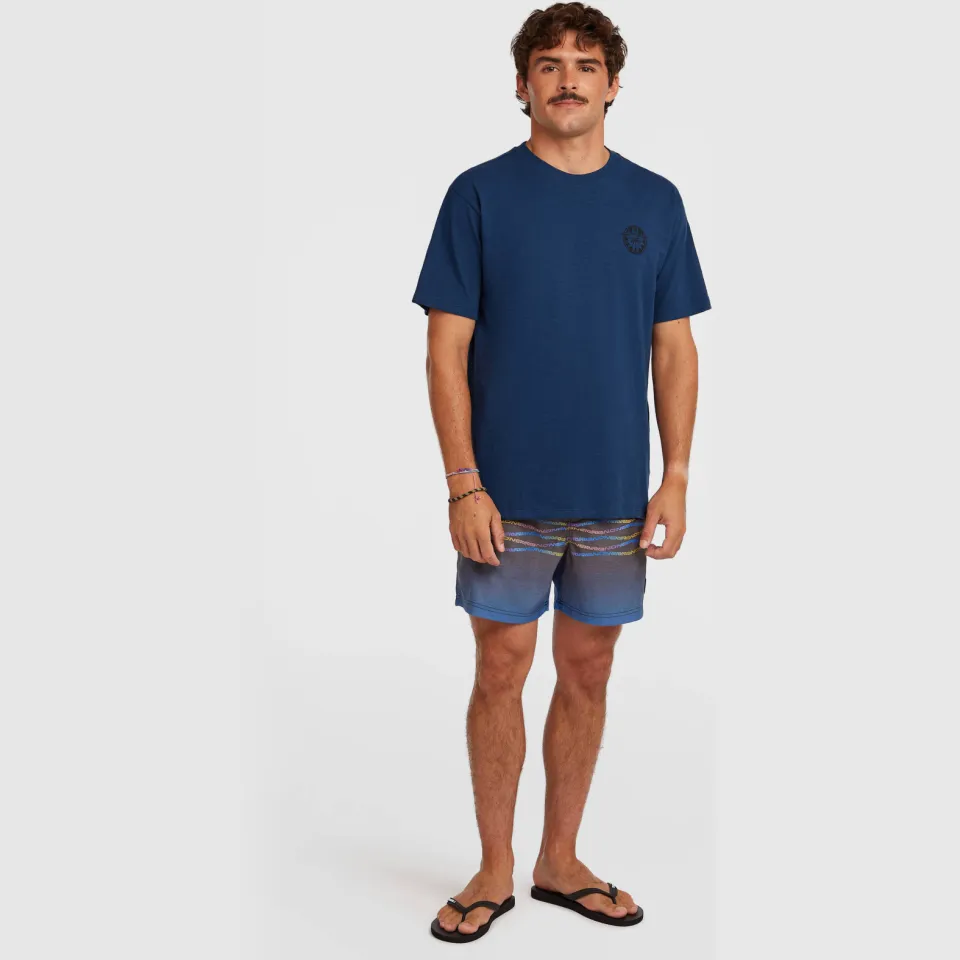O'Neill Slub Back Print T-shirt donkerblauw