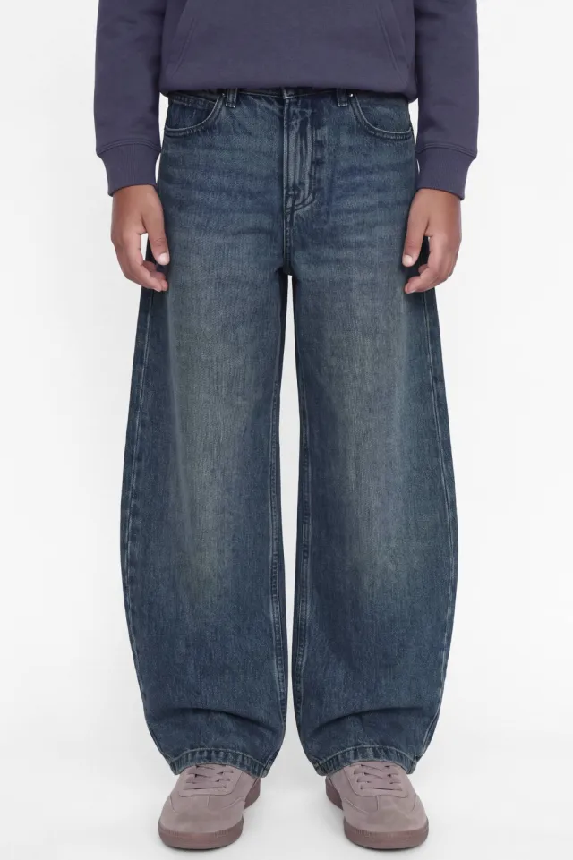 Jack & Jones JUNIOR barrel jeans - blue denim, foto 4