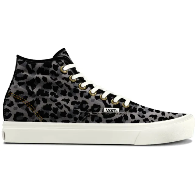 Vans Authentic sneakers met panterprint - zwart/zilvergrijs