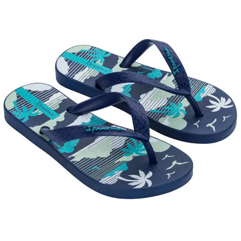 Ipanema teenslippers donkerblauw Jongens Polyester blauw/wit, foto 3