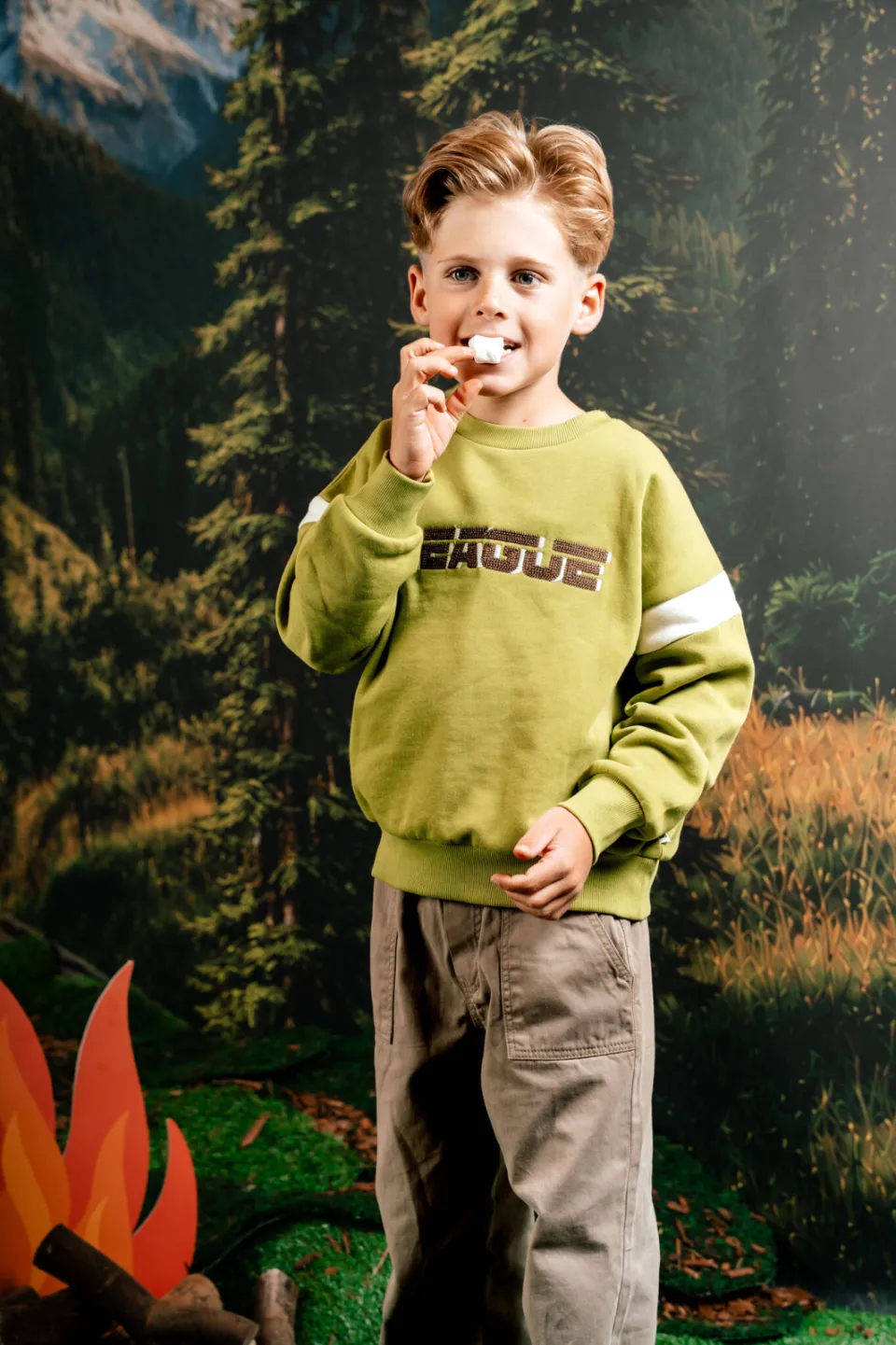 QPI sweater met tekst - groen, foto 2