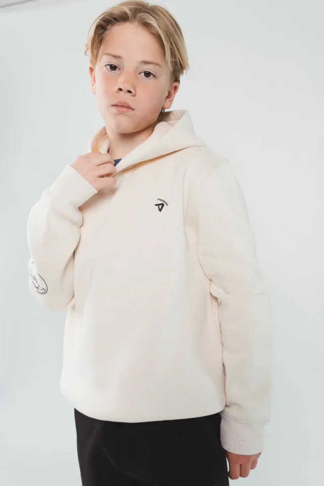 TYGO & vito NextGen sweater met backprint - lichtgrijs