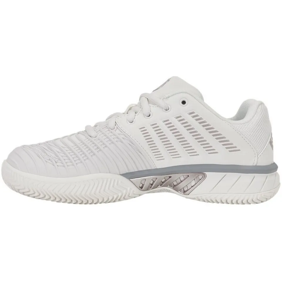 K-Swiss EXPRESS LIGHT 3 CLAY mesh tennisschoenen - wit/grijs, foto 2