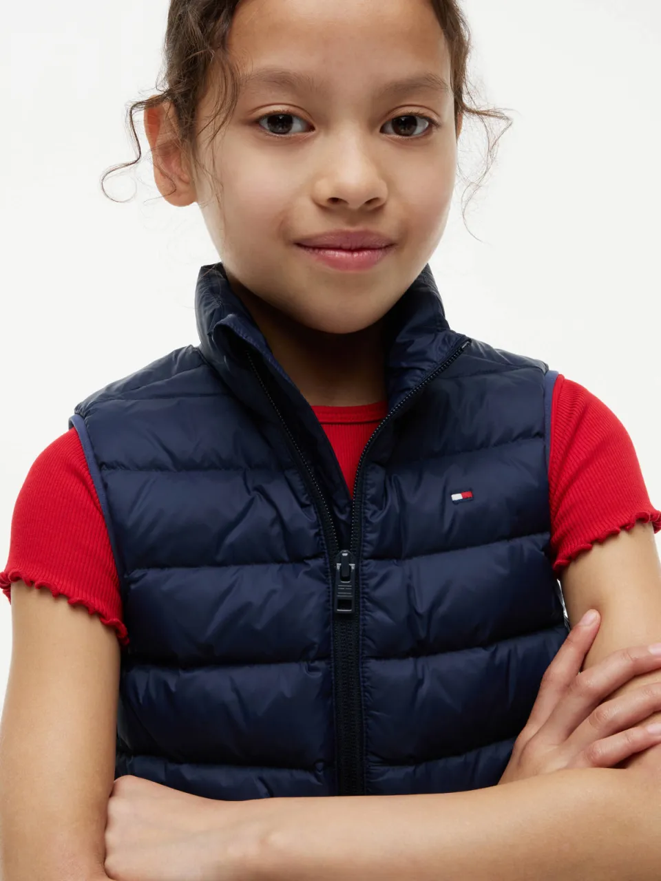 Tommy Hilfiger kids bodywarmer donkerblauw, foto 6