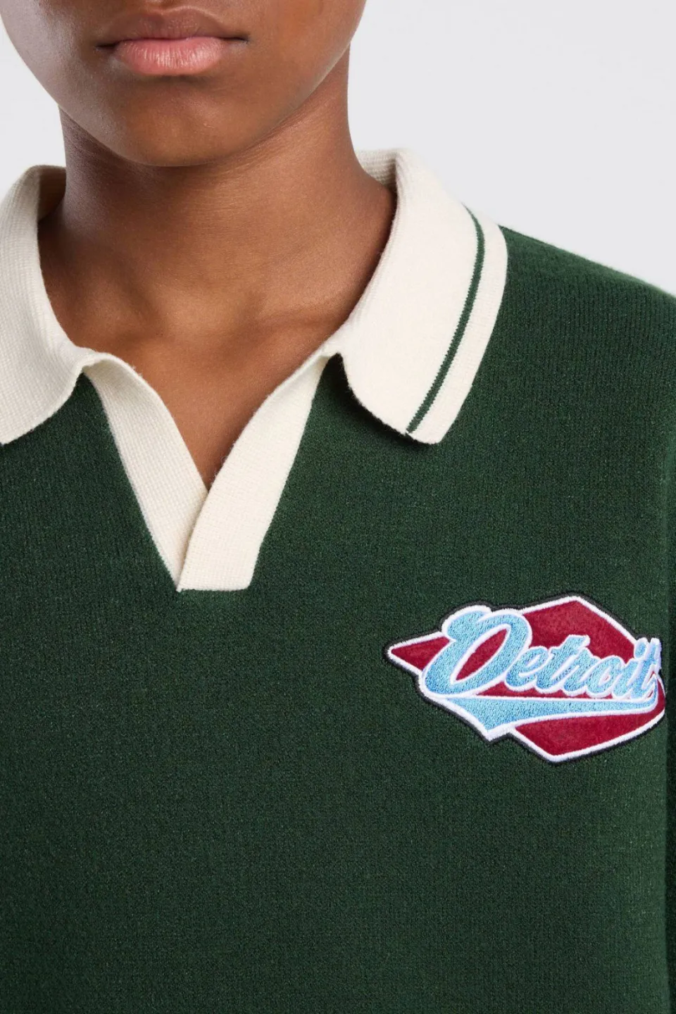 America Today gebreide trui met patches - groen, foto 5