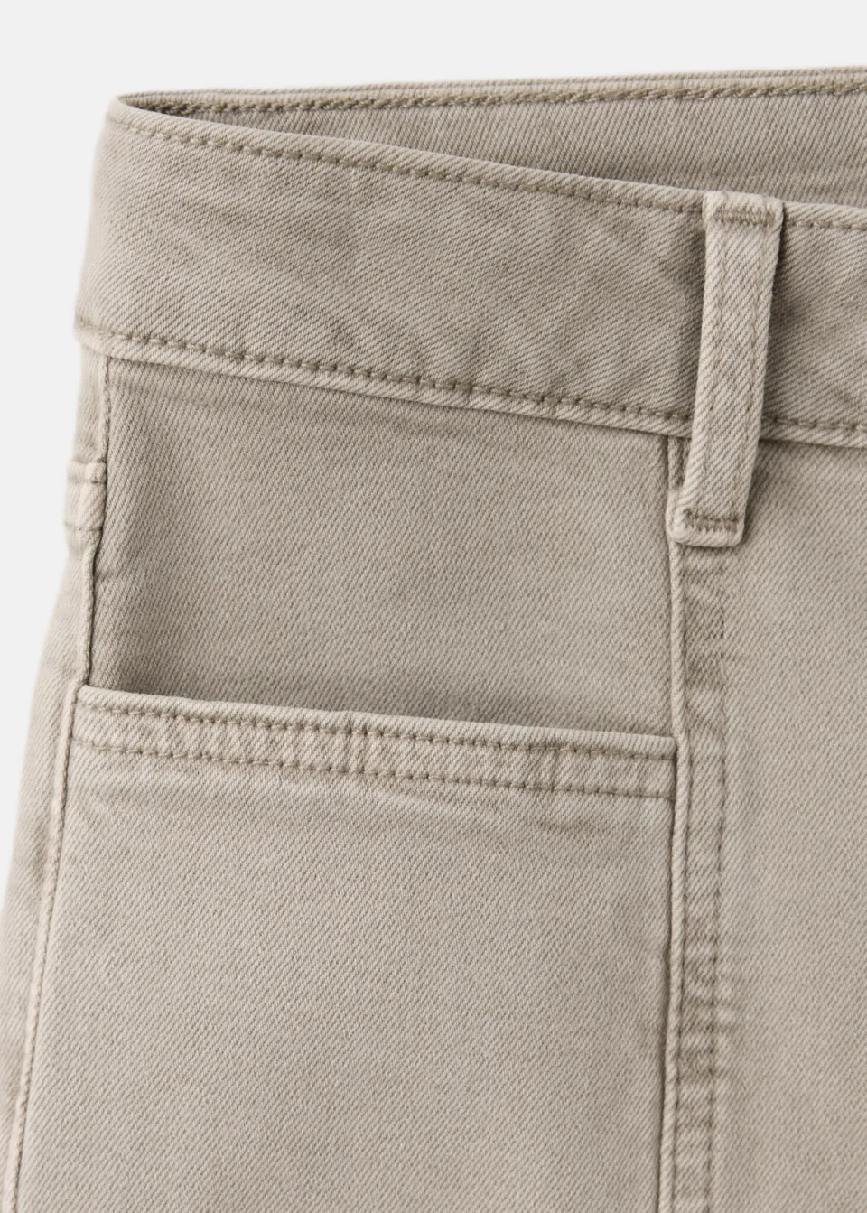 Mango TEEN low waist wide leg jeans - kaki, foto 7