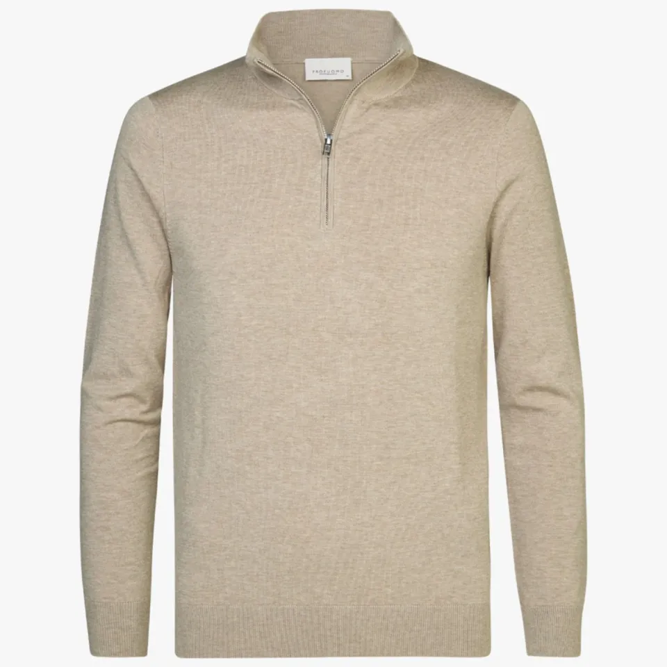 Profuomo trui fijn gebreid beige, foto 3