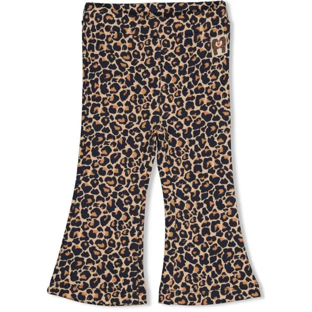 Feetje flared broek City Chic - bruin/zwart