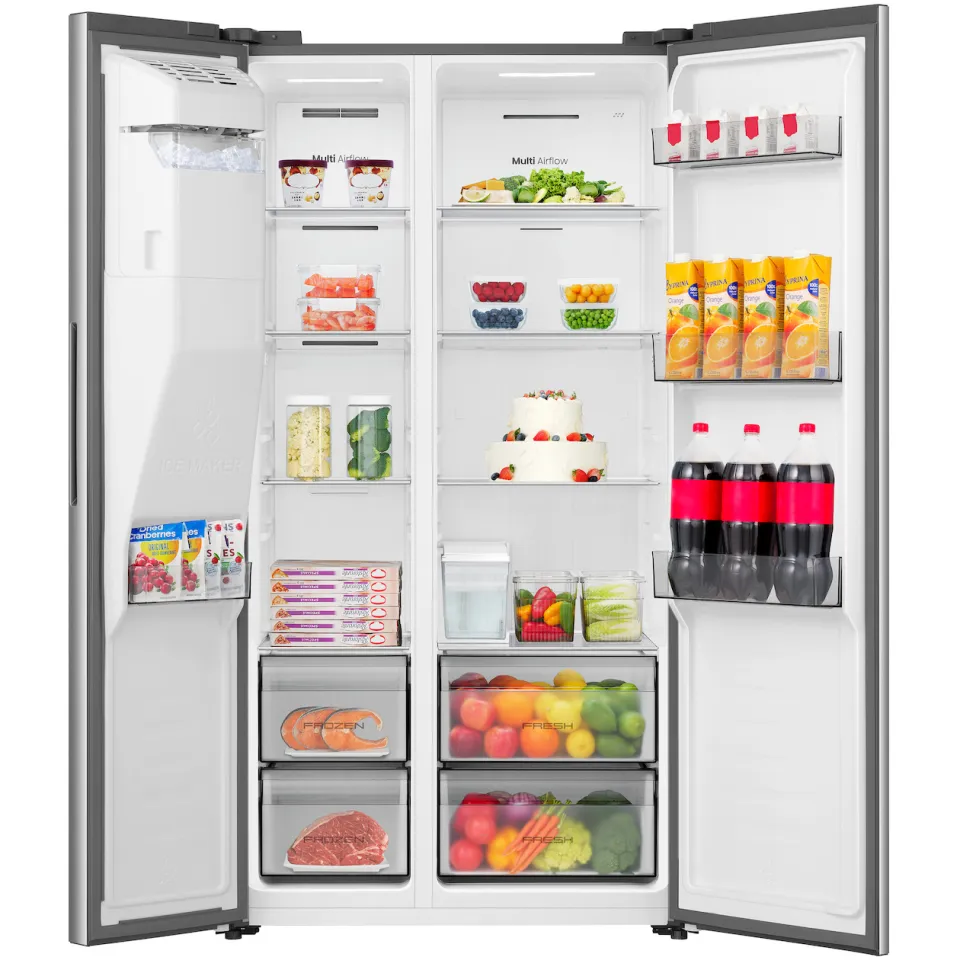 Hisense RS5P528STIE amerikaanse koelkast rvs, foto 4