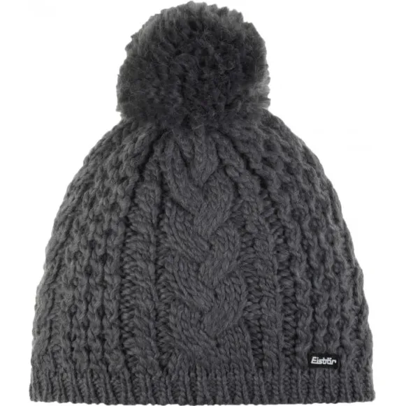 EISBÄR Afra Pompon Mütze maat One Size, grijs