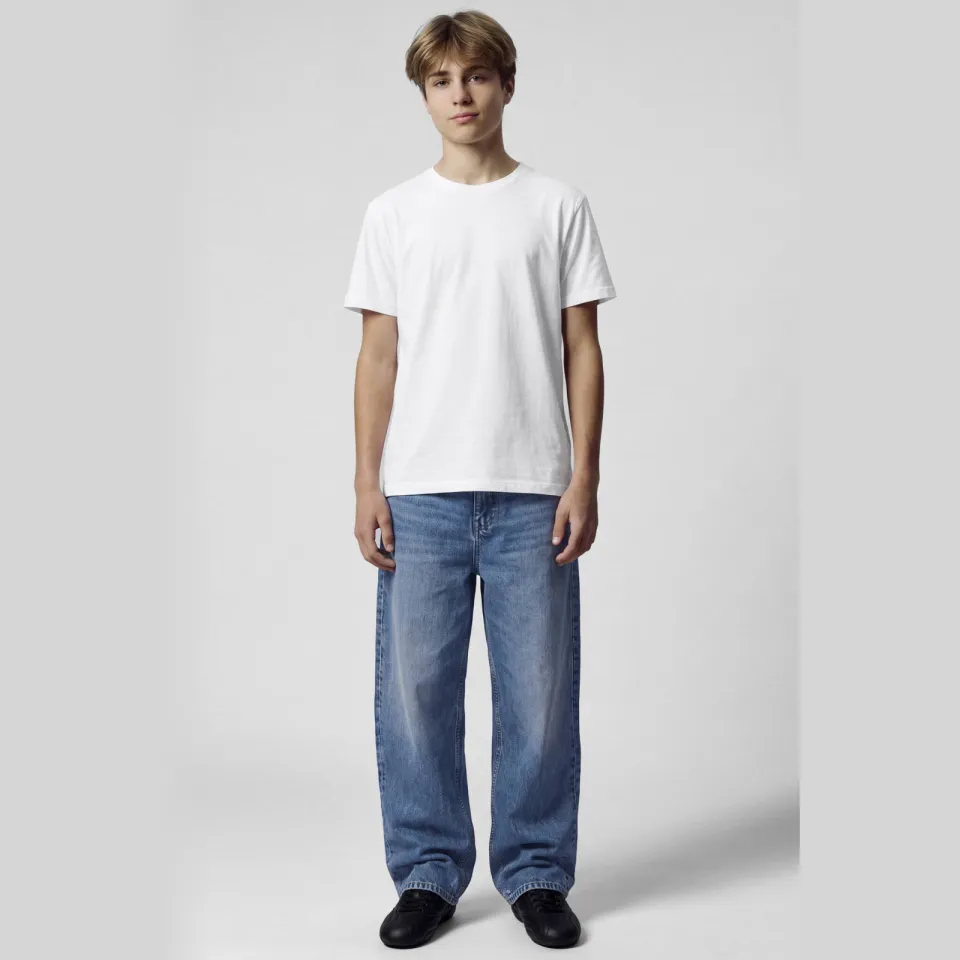 LMTD straight leg jeans - medium blue denim