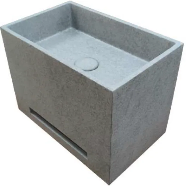 Fontein Ideavit Idea.Wall 40x25x30 cm Rechthoek Beton Grijs