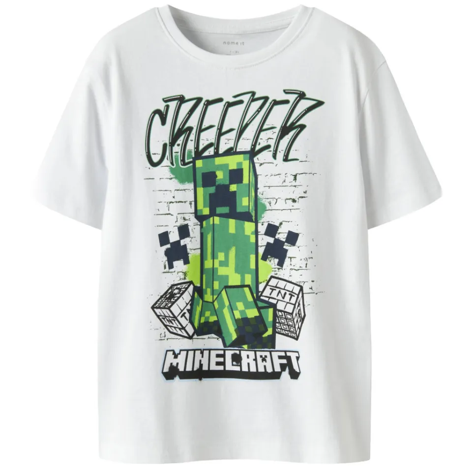 NAME IT Minecraft T-shirt wit, foto 2