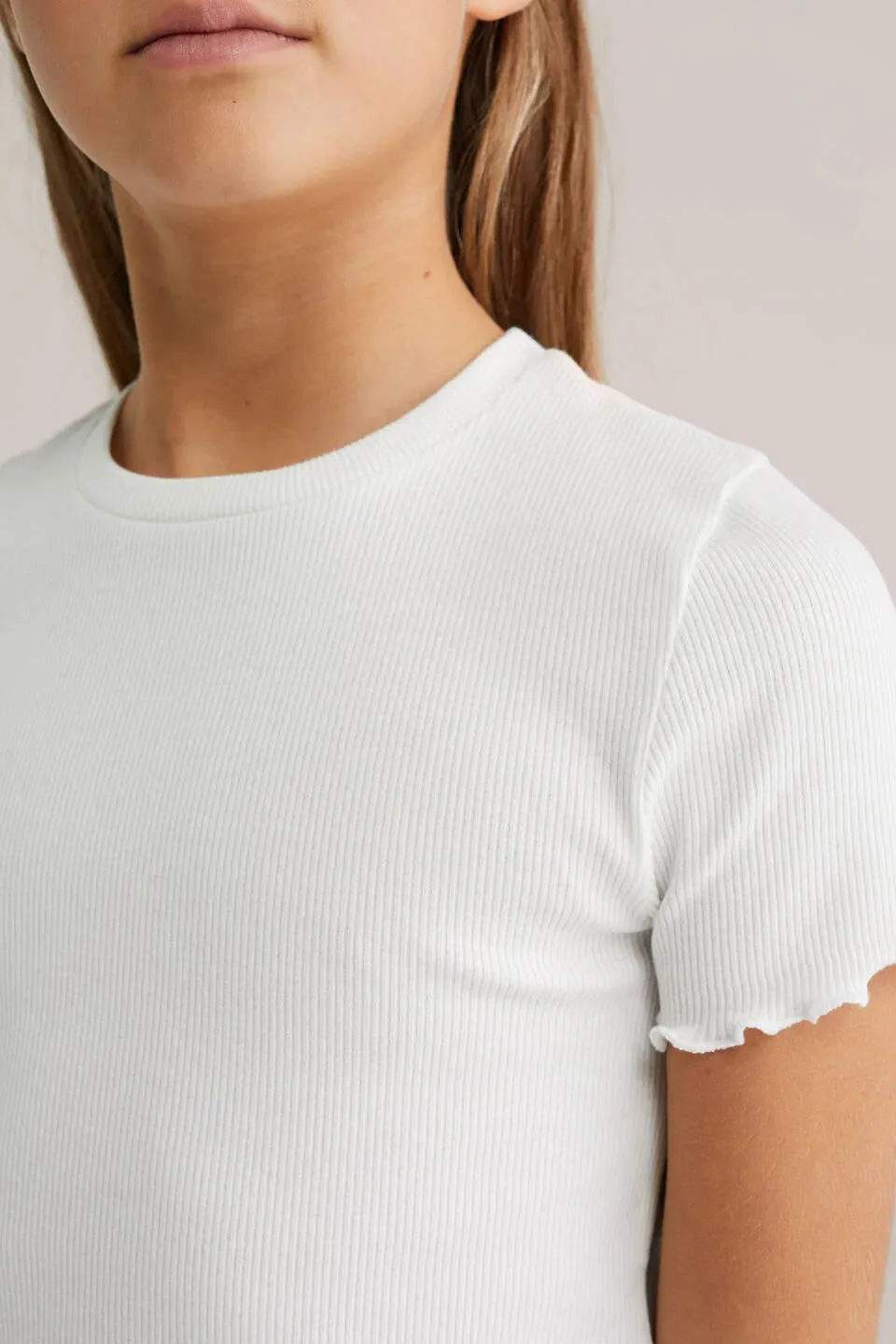 WE Fashion ribgebreid t-shirt zwart, foto 5
