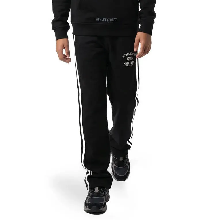 Malelions casual broek zwart Zwart/wit